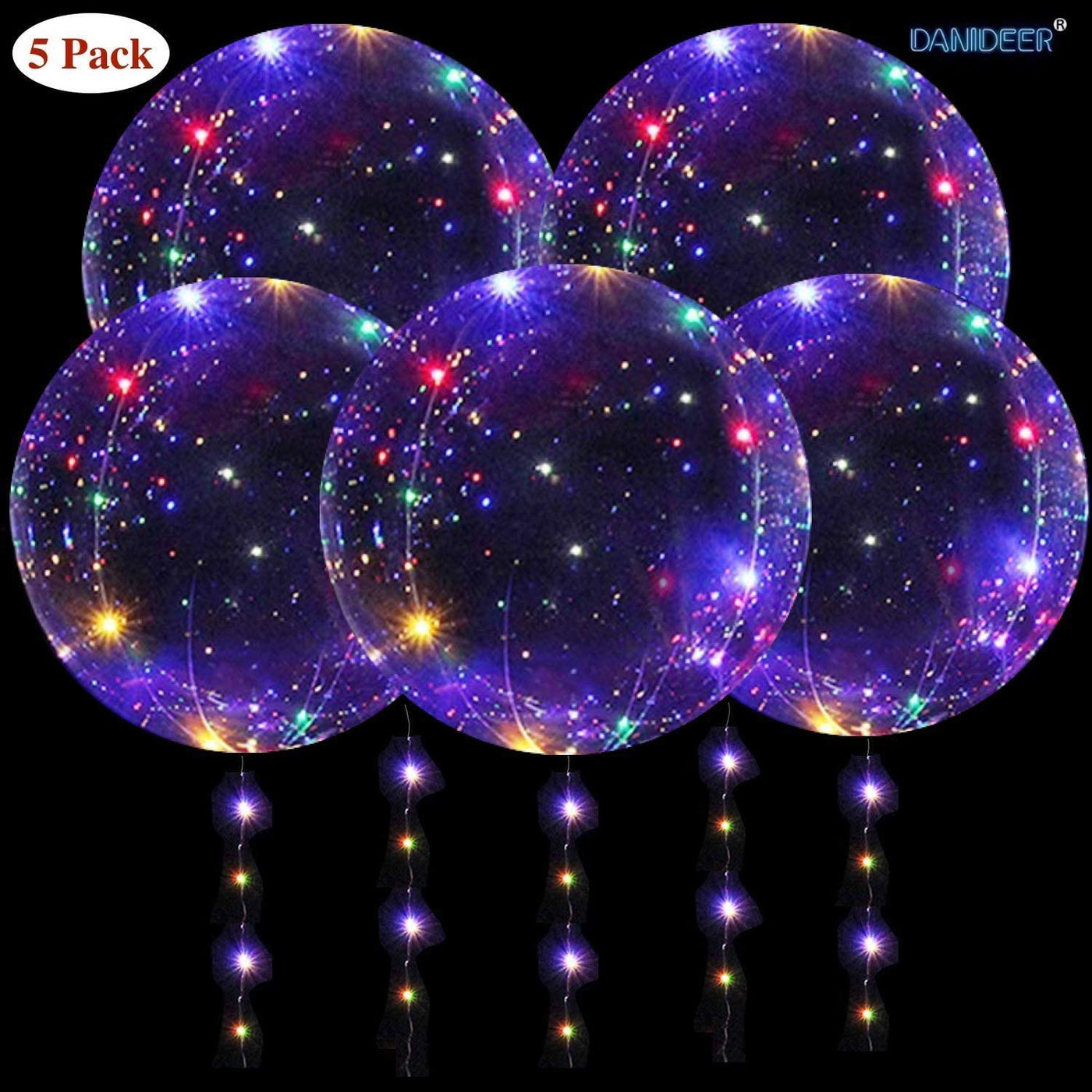 Danideer LED 18 inch Bobo Balloons with String Lights – Bee Dealeio